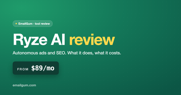 Ryze AI review: autonomous ads and SEO from $89 a month