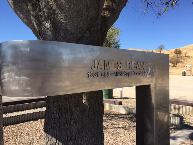   James Dean Memorial in Cholame, San Luis Obispo County, California.  Photo by Steve Newvine  