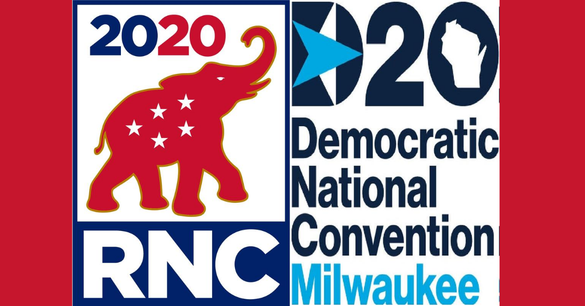 The political parties are staging their conventions in August 2020. 