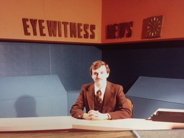  This picture was taken shortly after I started my television news job in Binghamton. Photo: Newvine Personal Collection 