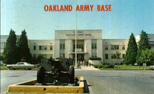  Postcard image of the Oakland Army Base. Photo: OAB Military Museum 