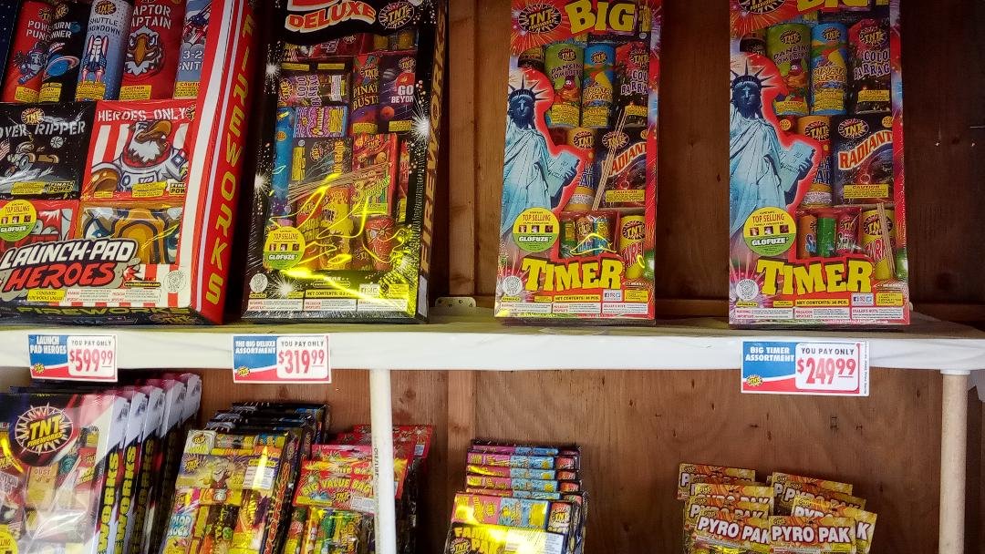  These big boxes offer a variety of neighborhood ready fireworks. Some sell anywhere from $250 to $400. Photo: Steve Newvine 