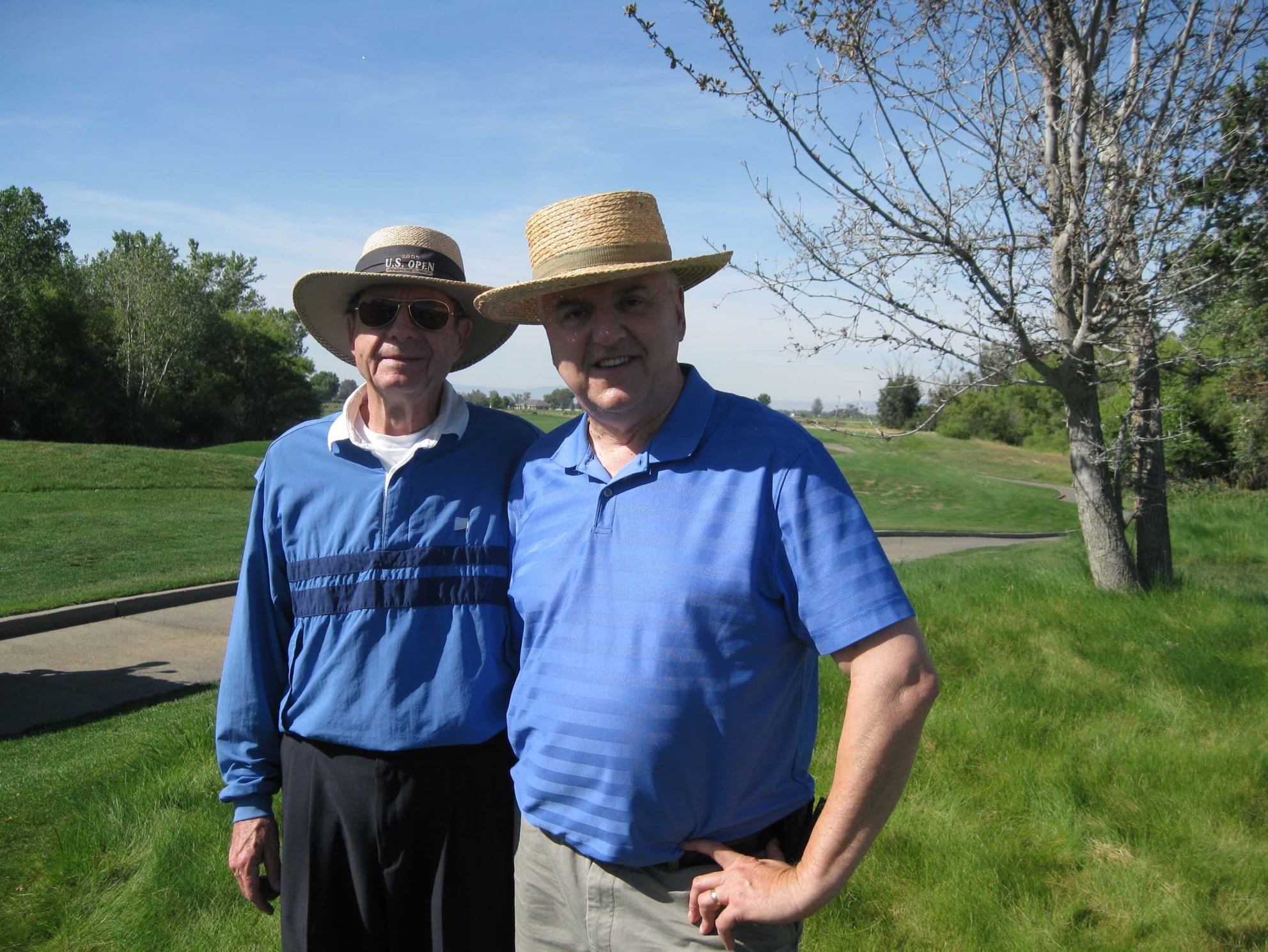   Golf connected me with Dennis and we would enjoy a round from time to time including this time as we played one of the final rounds at the former Stevinson Ranch course in Merced County.  Photo:  Newvine Personal Collection. 
