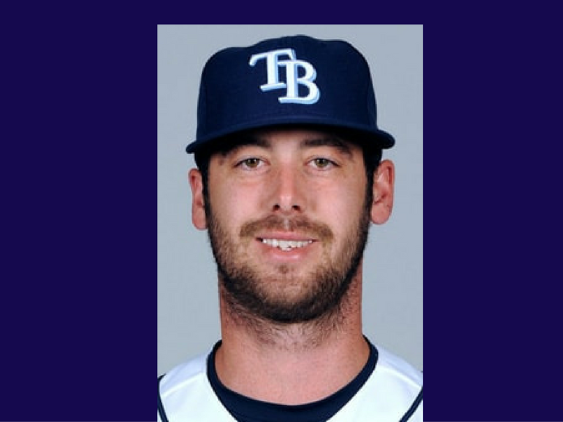   Dylan Floro, Tampa Bay Devil Rays.  Photo: Major League Baseball  