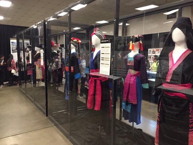 A display of clothing worn by the Hmong.  Photo by Steve Newvine 
