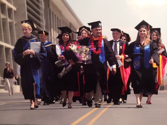  Photograph from the first graduation ceremony at UC Merced in 2006.  Picture taken at the UC Merced exhibit at the Merced County Museum  