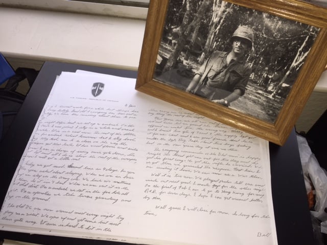   Letters from the pen of Specialist 4 William Newvine.  From the Newvine Family Collection. 