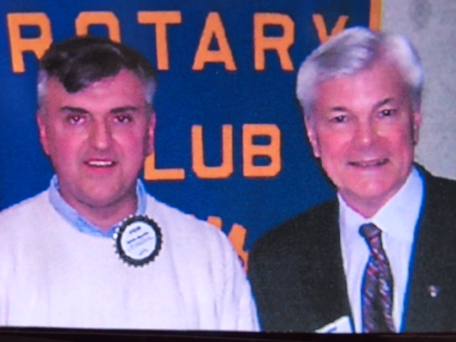  Steve Newvine and Don Alhart who marks 50 years on the air at WHAM-TV in Rochester, NY.  Photo: Newvine Personal Collection 