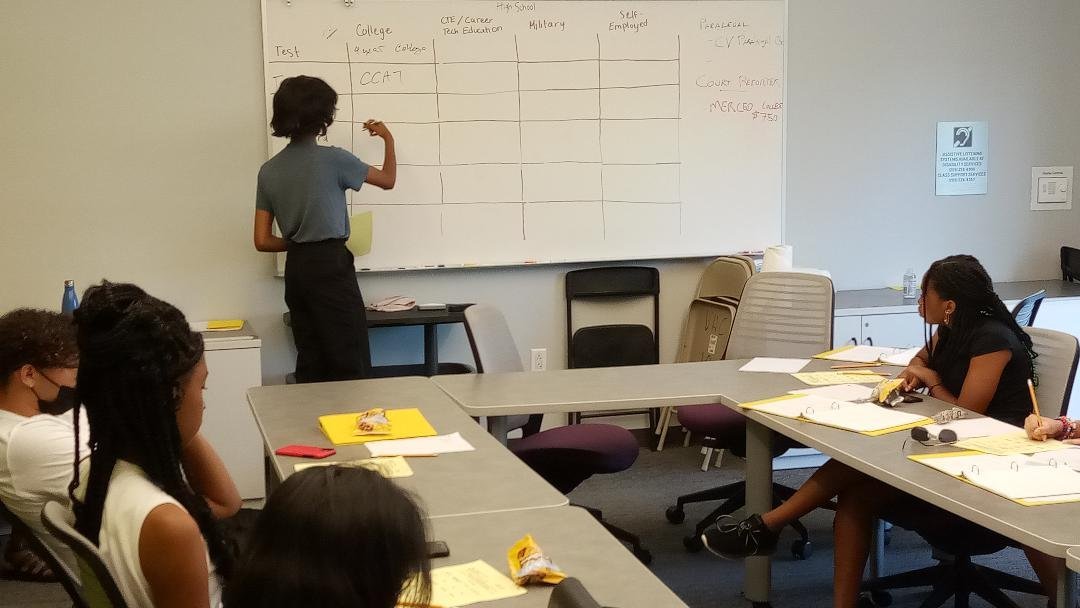  Incoming sophomores, juniors, and seniors took part in the six-week Summer Prep Academy.  Photo:  Steve Newvine 