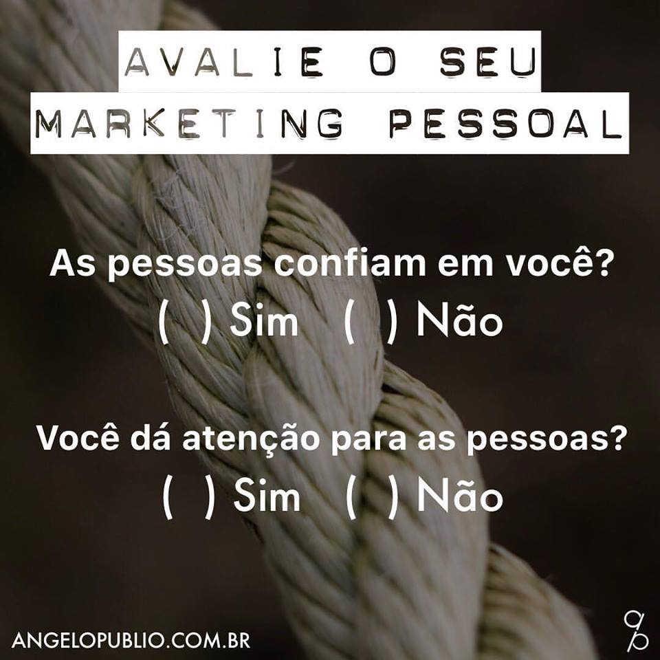 Avalie o seu Marketing Pessoal