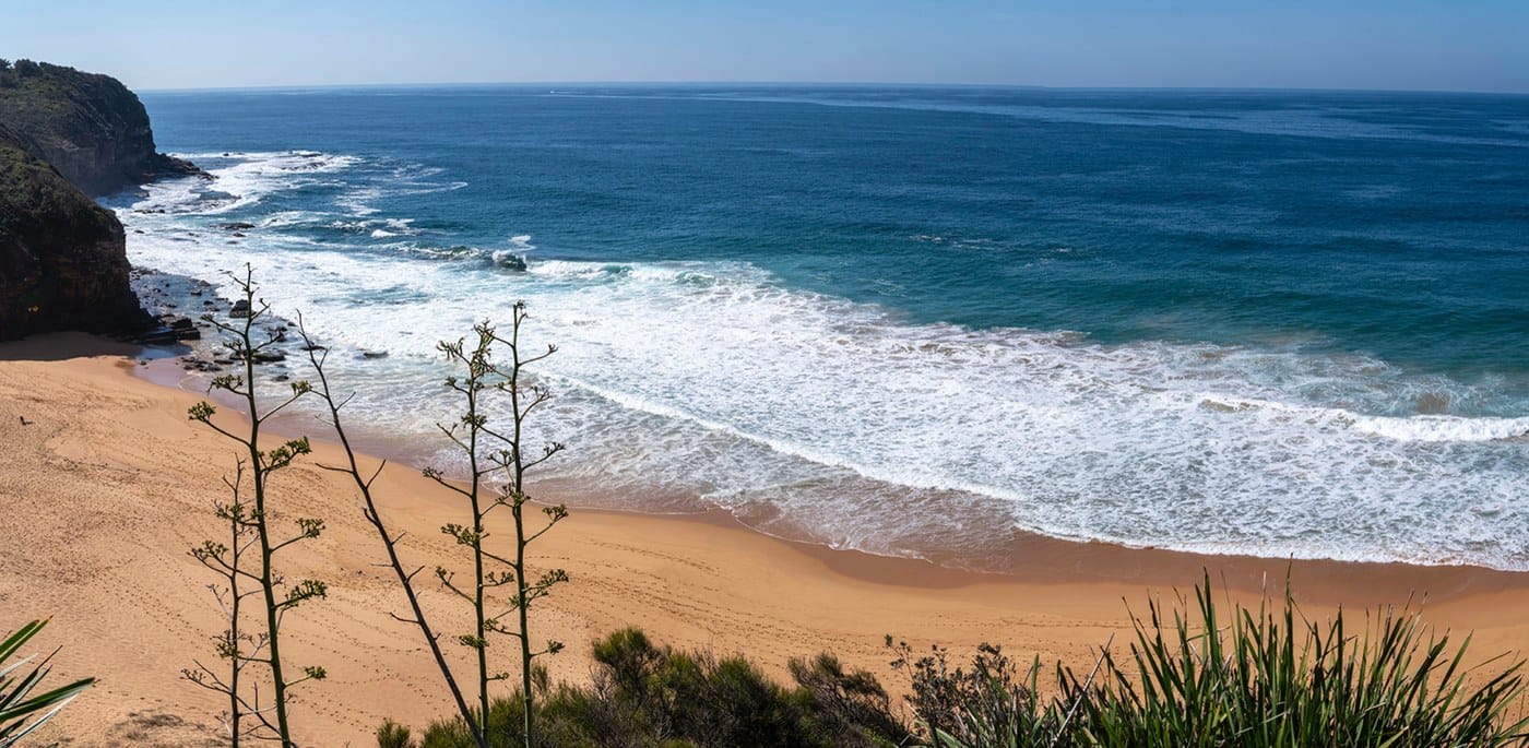 Turimetta Beach and its headland at first light, Sydney Northern Beaches