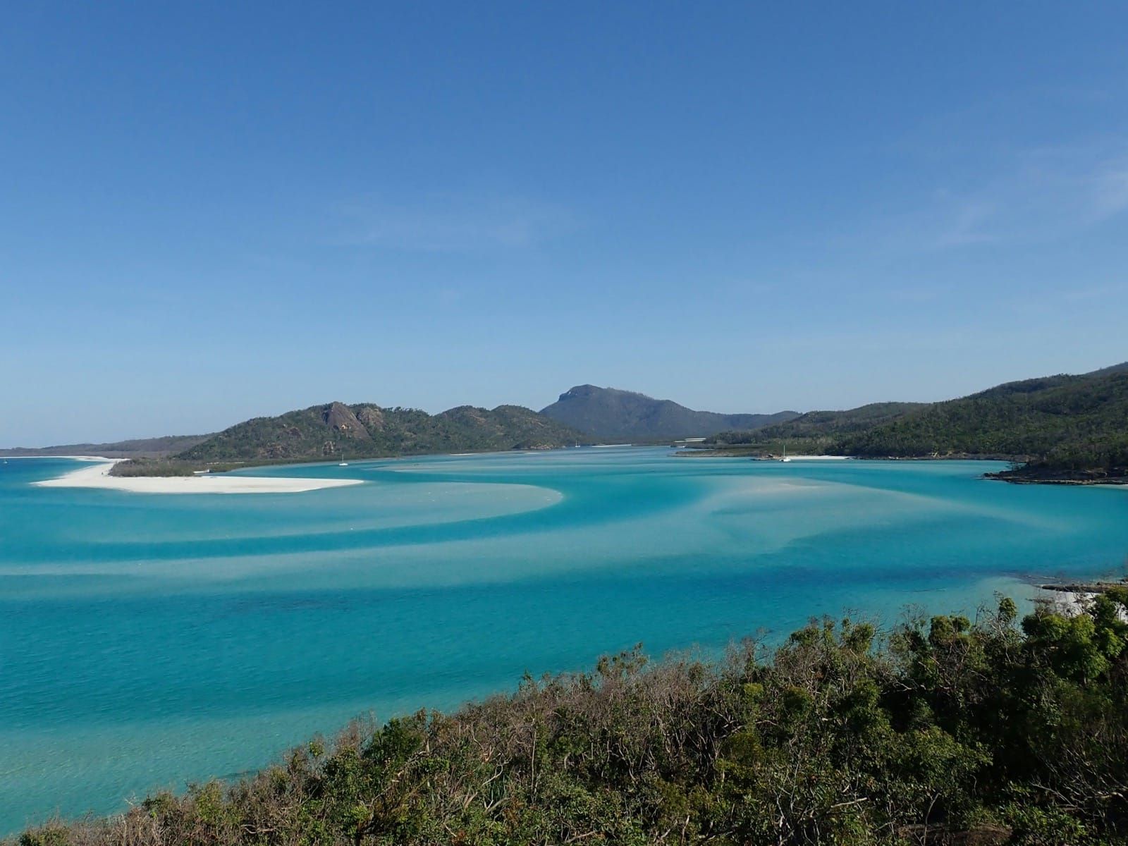 View across Hill Inlet at high tide from the lookout on Whitsunday Island