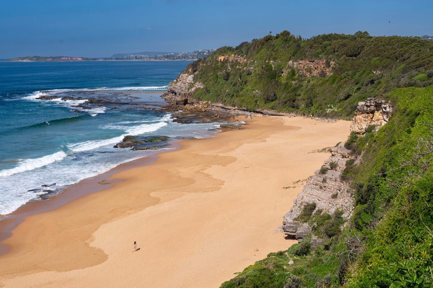 Turimetta Beach and its headland at first light, Sydney Northern Beaches