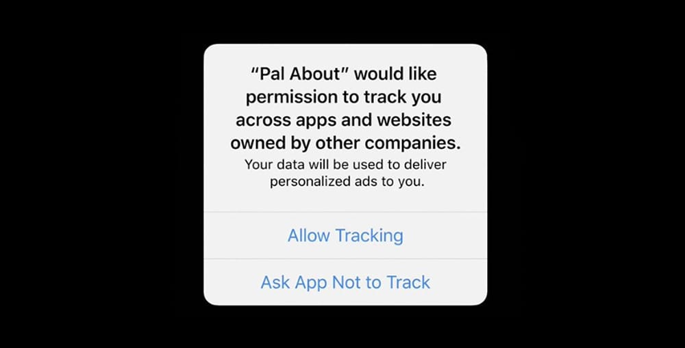 Ask App Not To Track | IDFA tracking prompt example