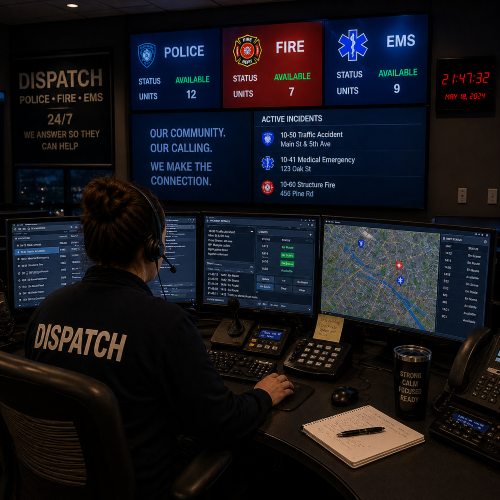 Lawrence County Dispatch Map