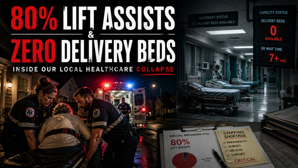 80% LIFT ASSISTS & ZERO DELIVERY BEDS: Inside Our Local Healthcare Collapse