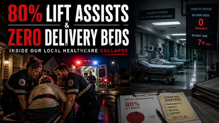 80% LIFT ASSISTS & ZERO DELIVERY BEDS: Inside Our Local Healthcare Collapse