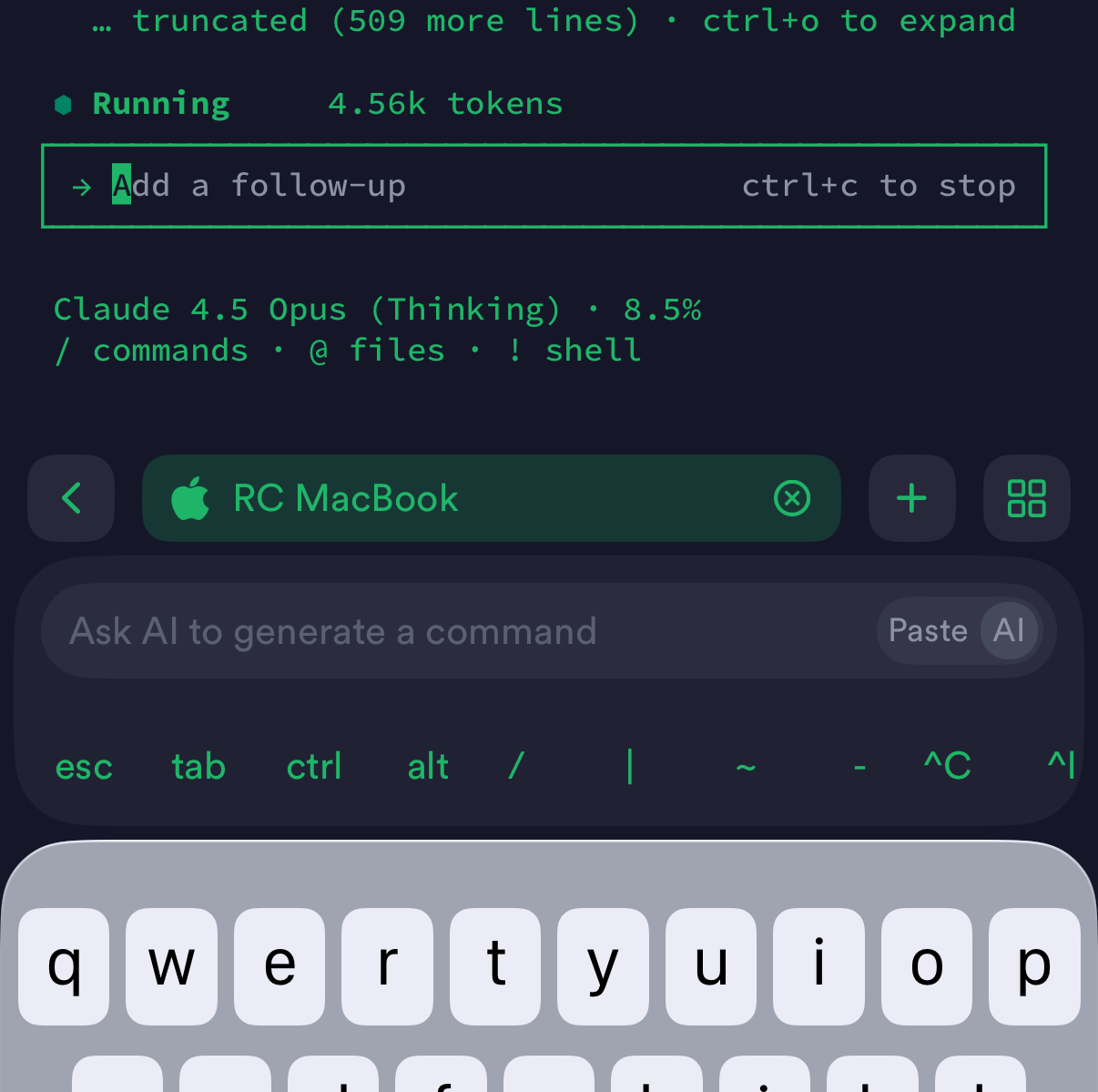 iPhone Claude full stack dev - no VPN, no remote desktop