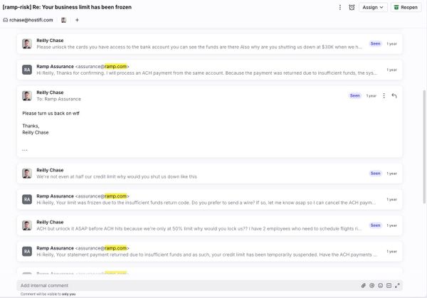 Ramp is not a credit card