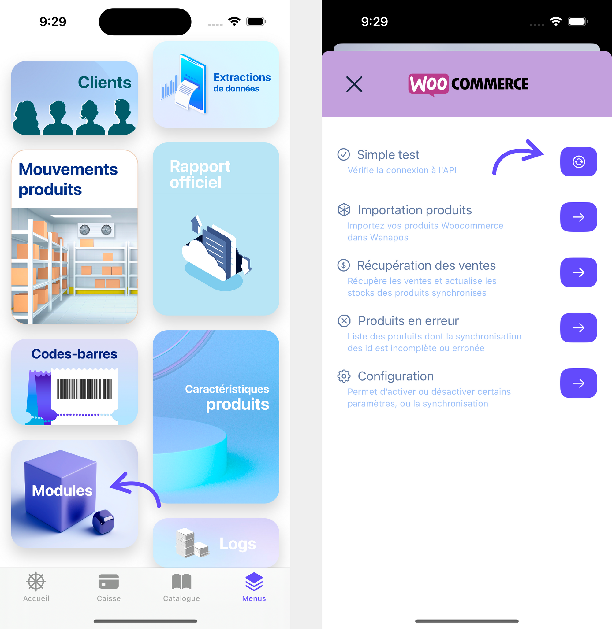 Test de connexion avec l'API de WooCommerce