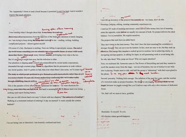 Draft Four: Stop gifting your attention