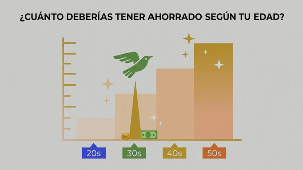 ¿Cuánto deberías tener ahorrado según tu edad?