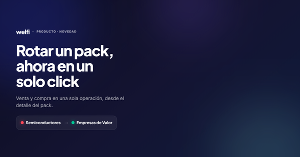 Rotar un pack, ahora en un solo click