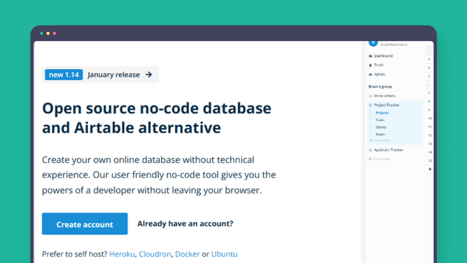 Baserow - an open-source no-code database and Airtable alternative