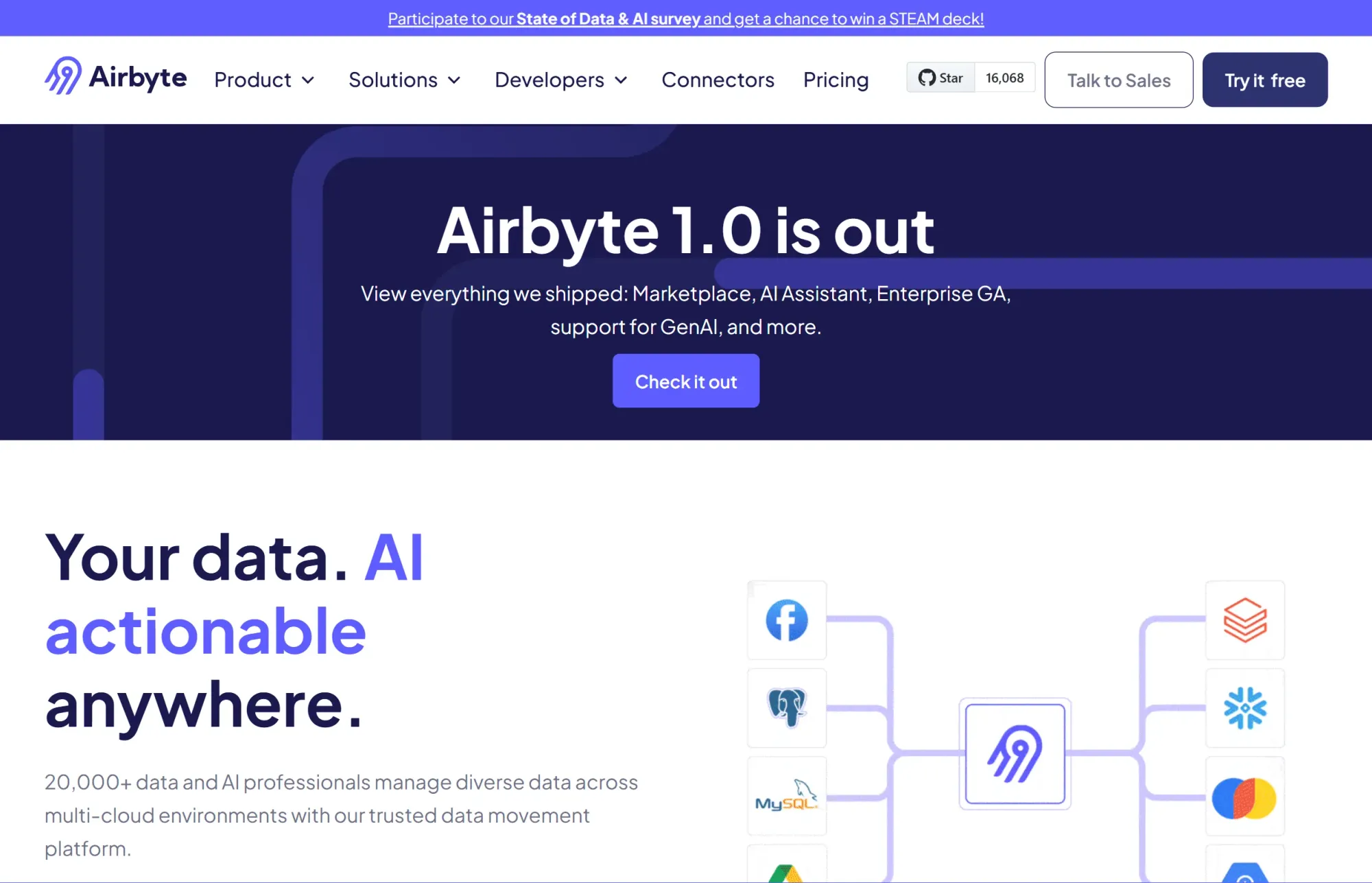 Airbyte website