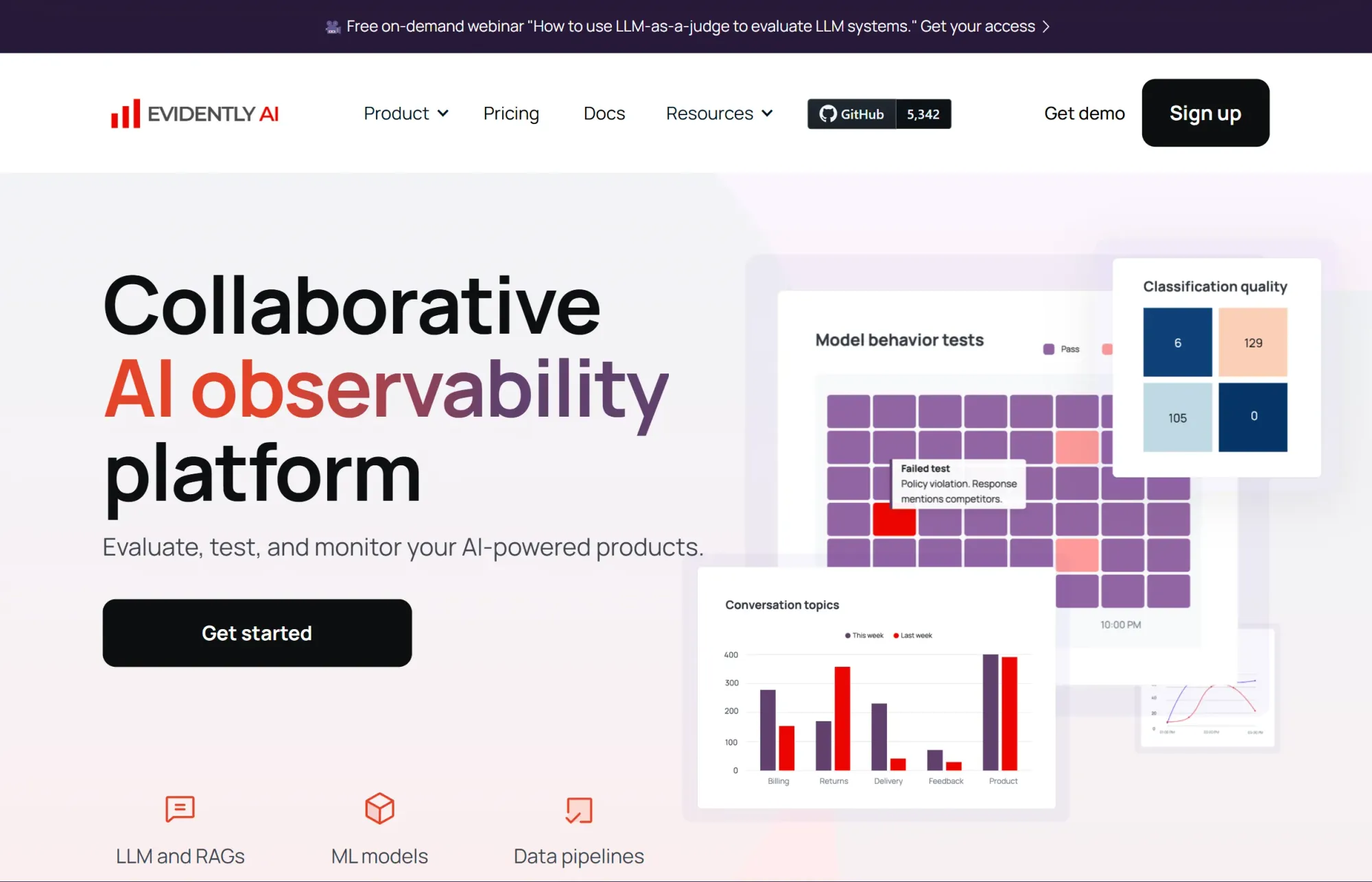 Evidently AI website