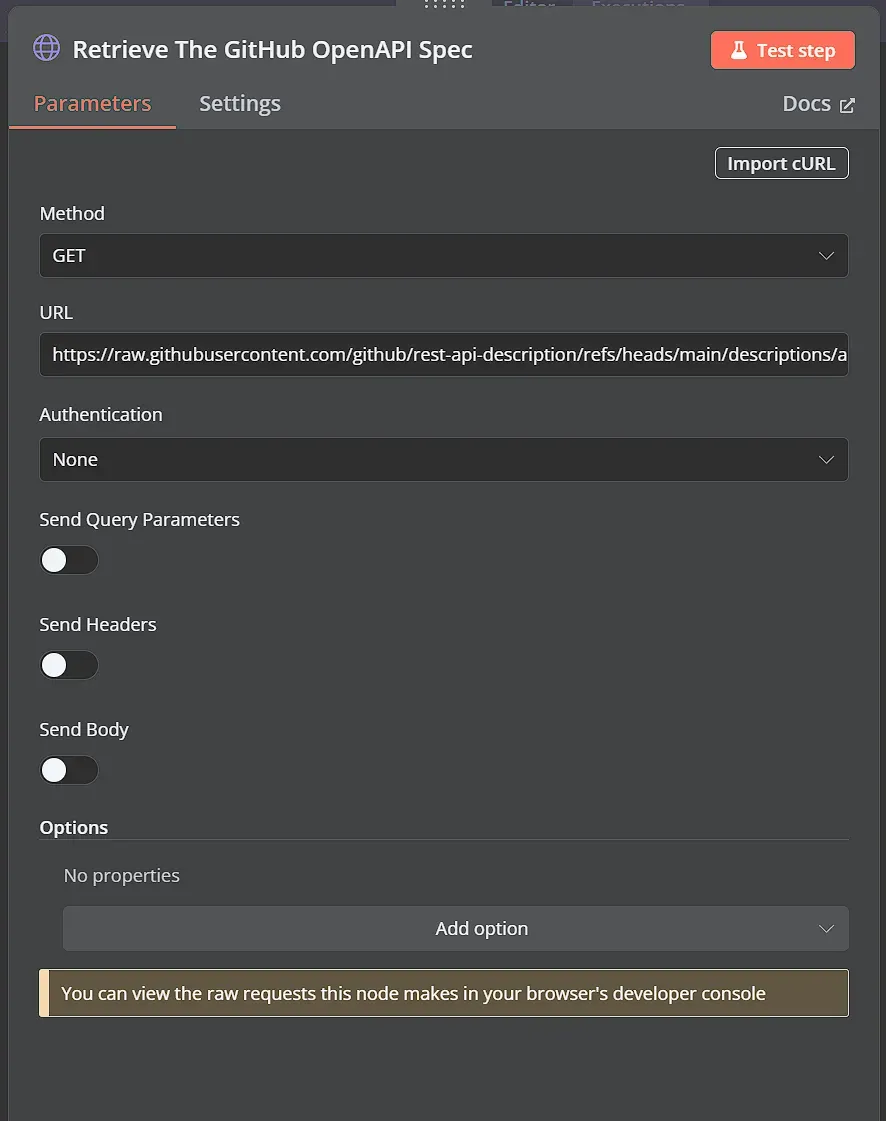 Retrieve the GitHub OpenAPI spec