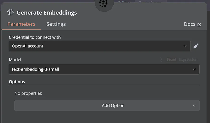 Generate document embeddings