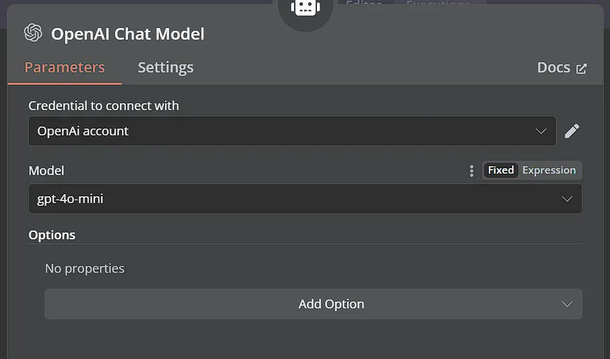 Set up OpenAI GPT-4o-mini as the main chat model