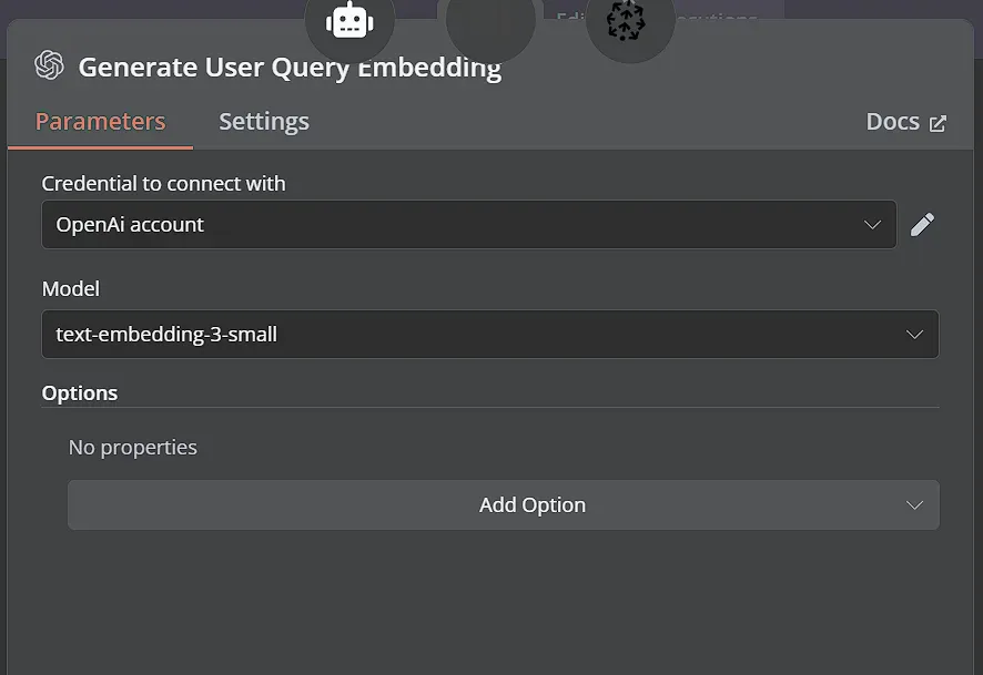 Generate user query embeddings