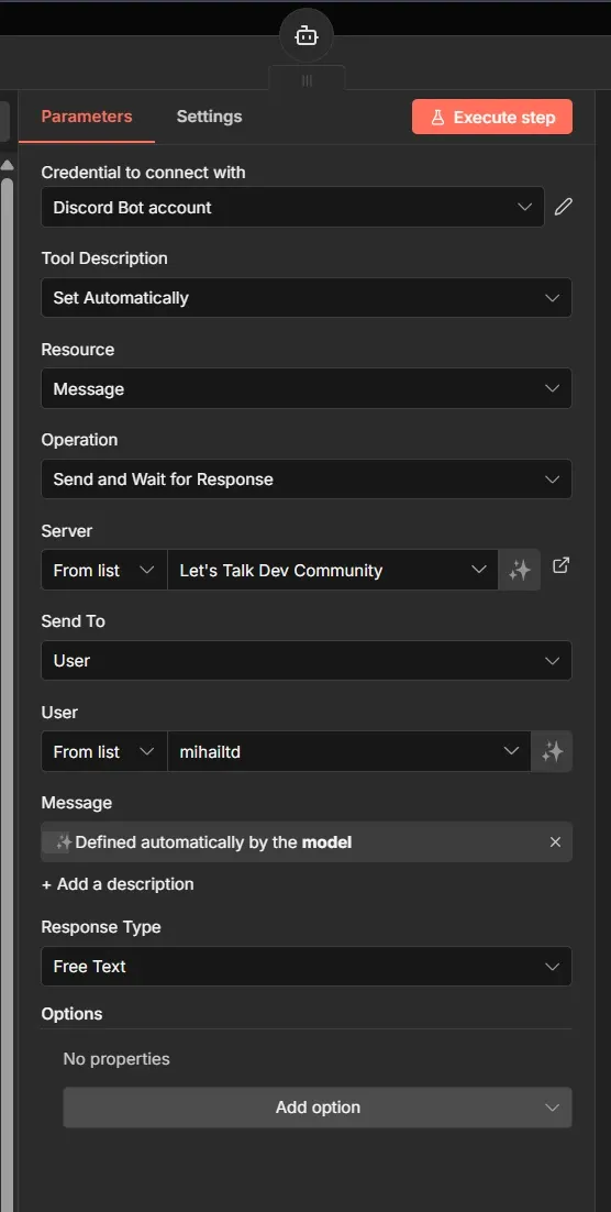 Configure Discord human in the loop