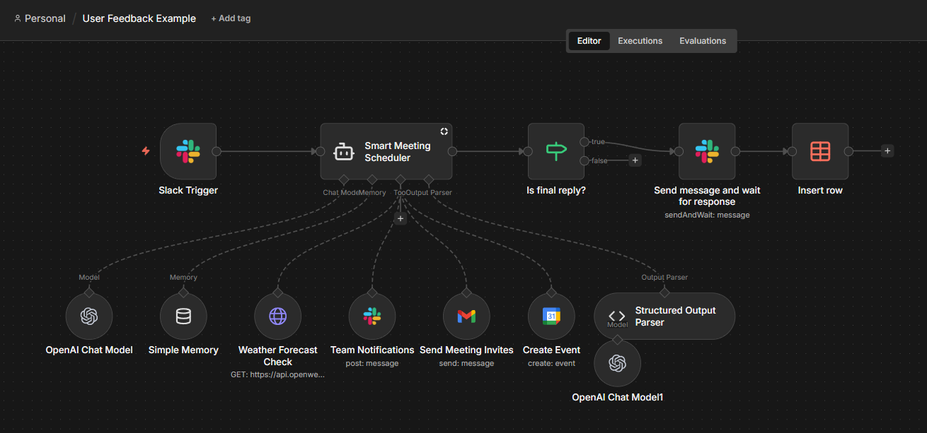 Send a message to users once the agent finished working to collect quick feedback and store it in a data table.Send a message to users once the agent finished working to collect quick feedback and store it in a data table.