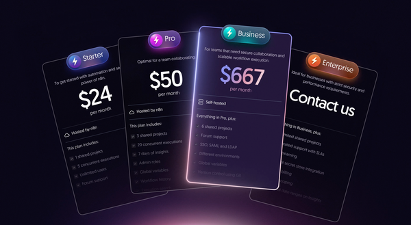 New plan, no active workflow limits — n8n's new pricing explained.