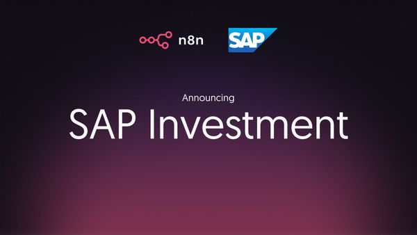 Announcing SAP’s strategic investment in n8n