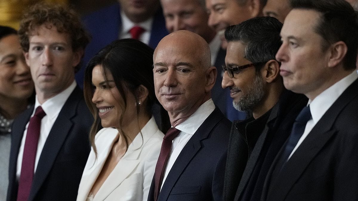 Silicon Valley billionaires at the inauguration of Donald Trump
