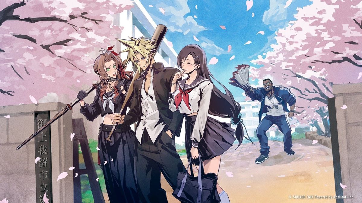 克勞德成不良少年，《FFVII EC》愚人節學園企劃成真！激鬥打架篇4月底登場 Post feature image