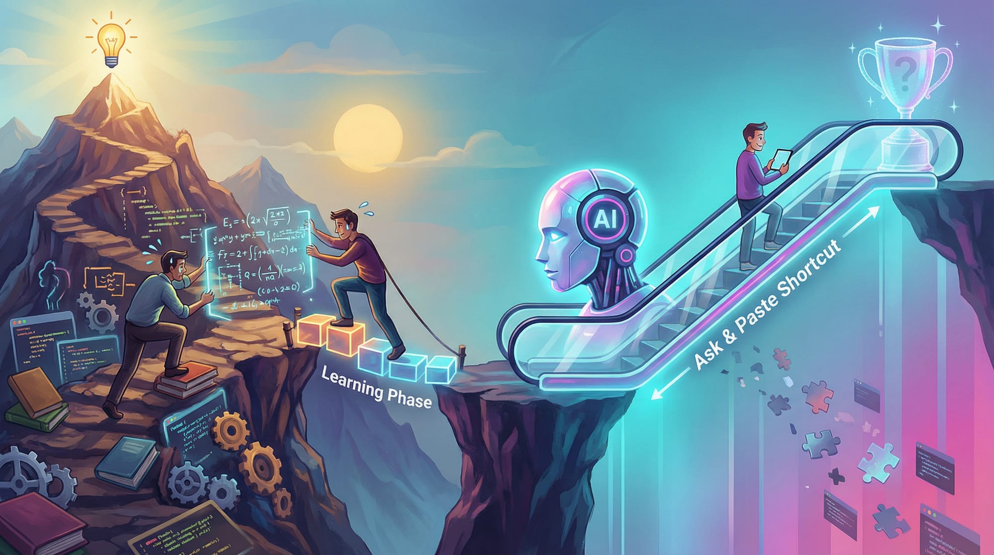 The Efficiency Illusion: Why Outsourcing the "Struggle" to AI Erodes True Competence