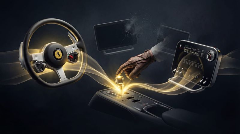 Ferrari Luce: After Building the Touchscreen World, Ive Designs Its Antithesis post image