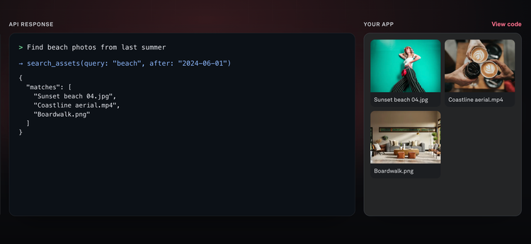 Playbook for developers: a media library API, now with an MCP server for AI agents