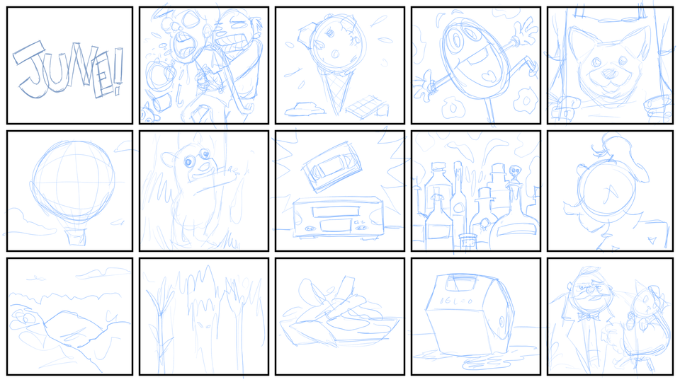 A work-in-progress look at the illustration from a previous column.