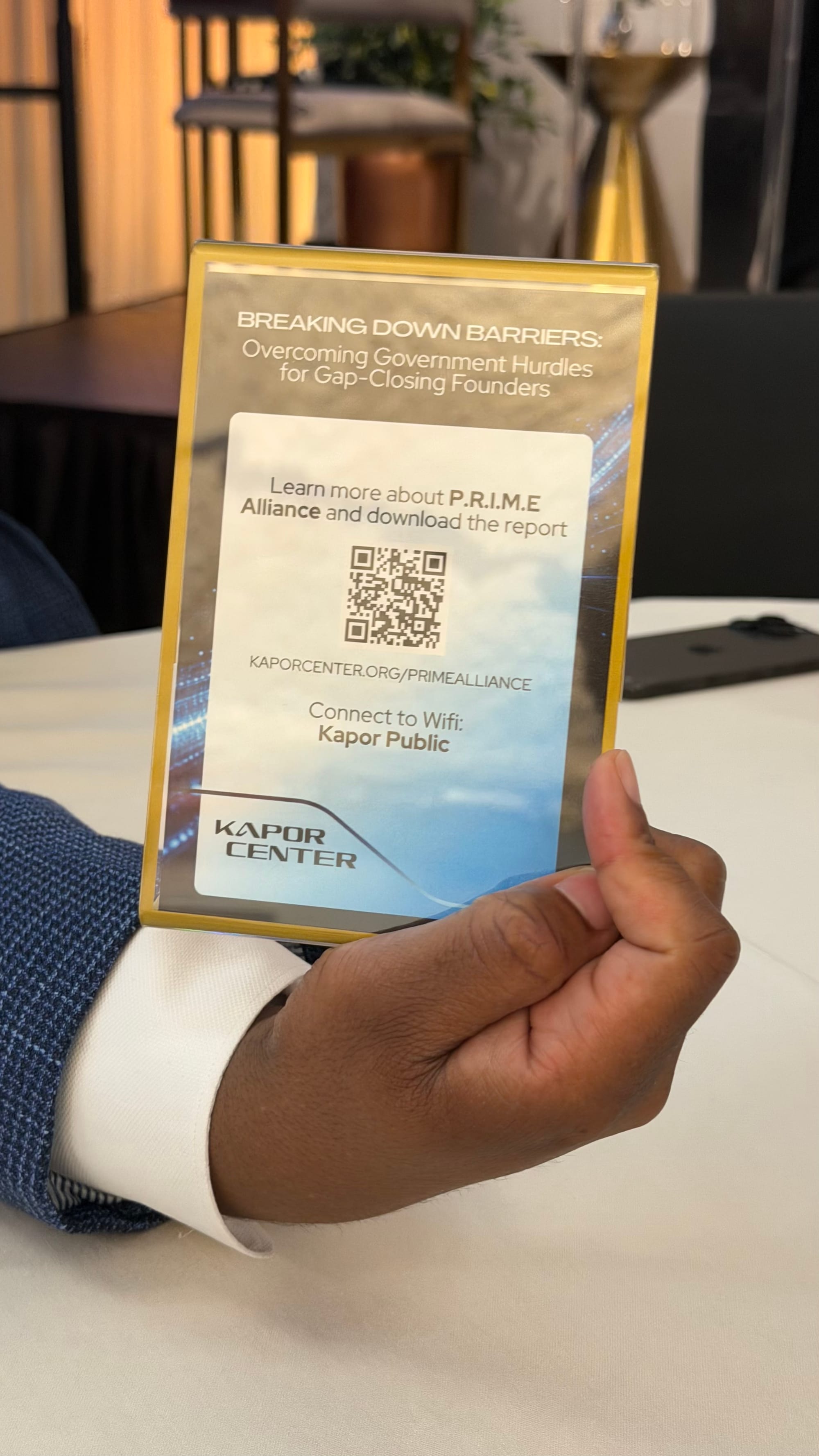 P.R.I.M.E. Alliance report slide at the Kapor Center event in Oakland