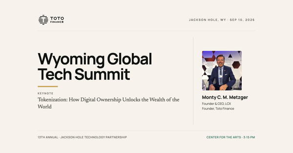From Copper to Digital Ownership: Monty Metzger to Keynote at Wyoming Global Technology Summit