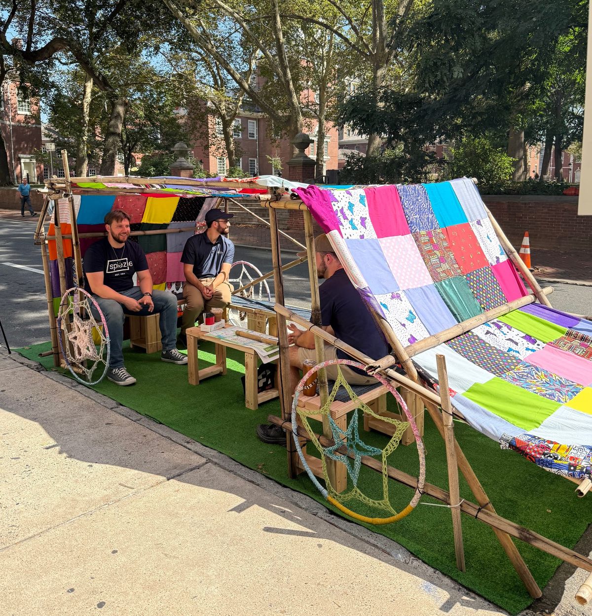 Cardboard organs on the street: Park(ing) Day 2025 in Philadelphia