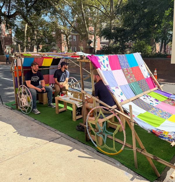Cardboard organs on the street: Park(ing) Day 2025 in Philadelphia