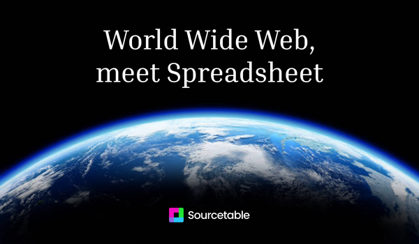 Web Search, meet Sourcetable