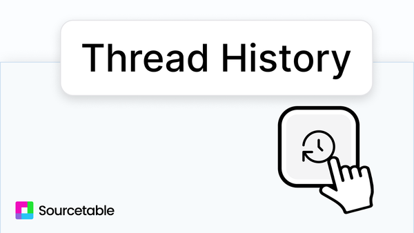 New in Sourcetable: AI Chat History
